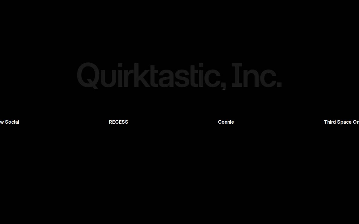 QuirkChat website preview