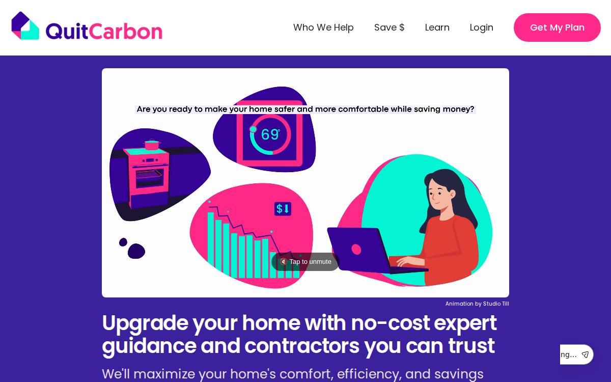 QuitCarbon website preview