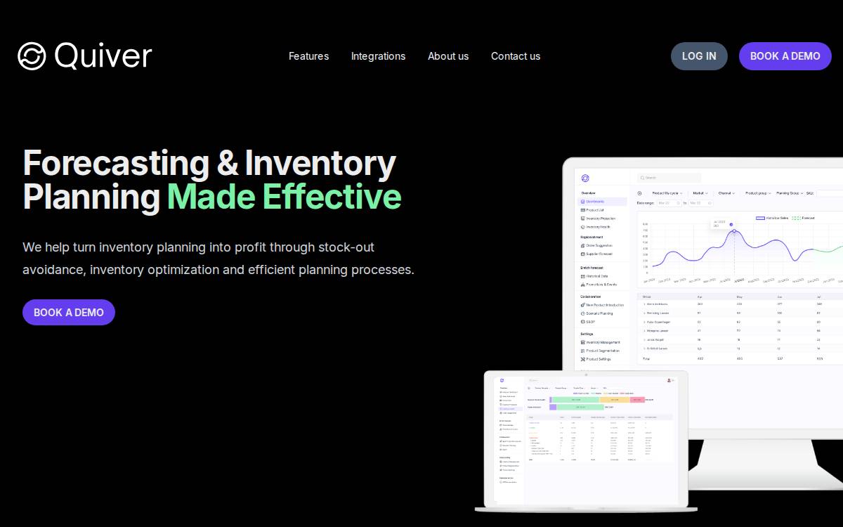 Quiver website preview