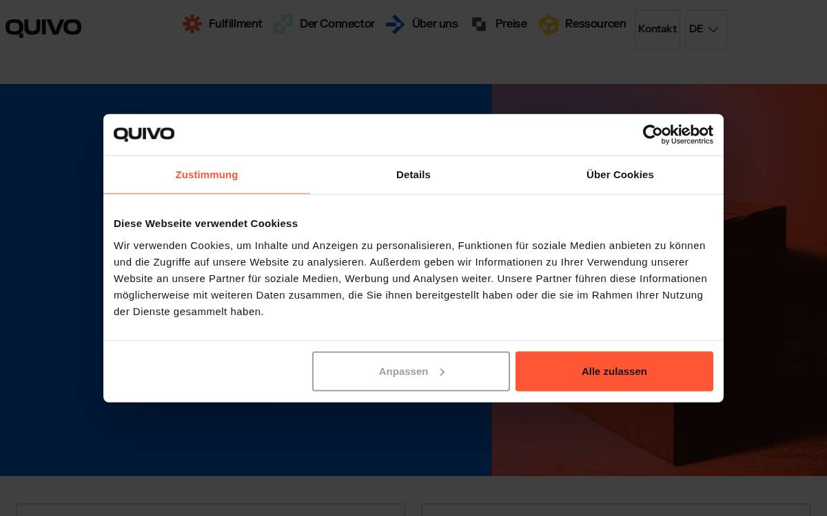 Quivo website preview