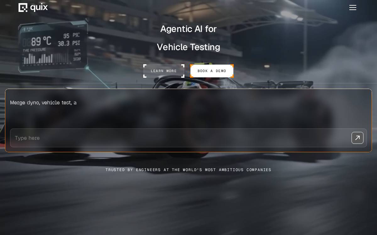 Quix website preview