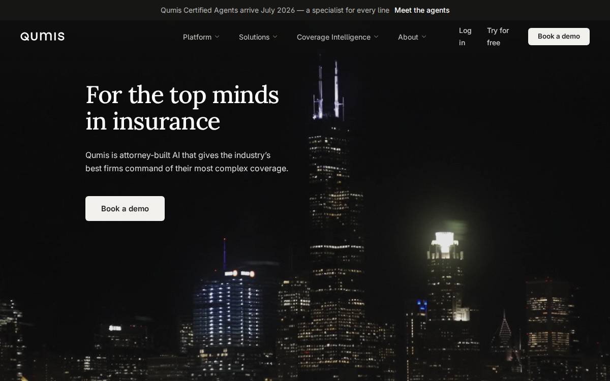Qumis website preview