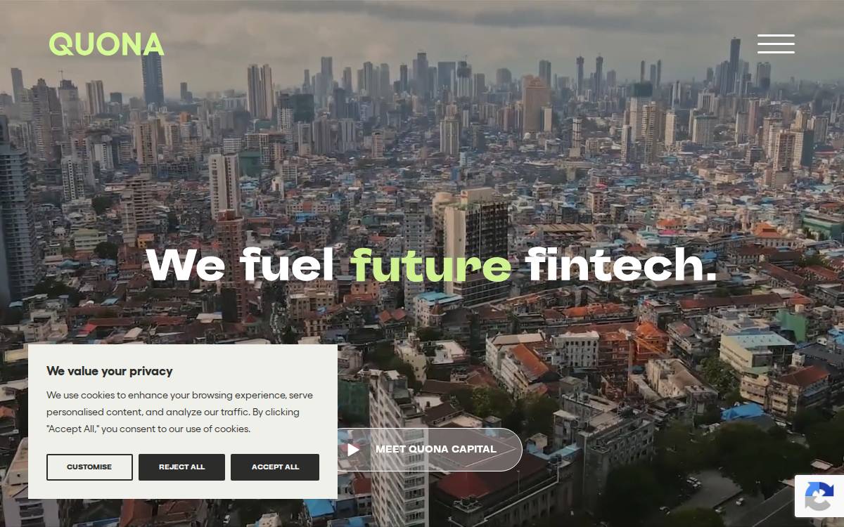 Quona Capital website preview