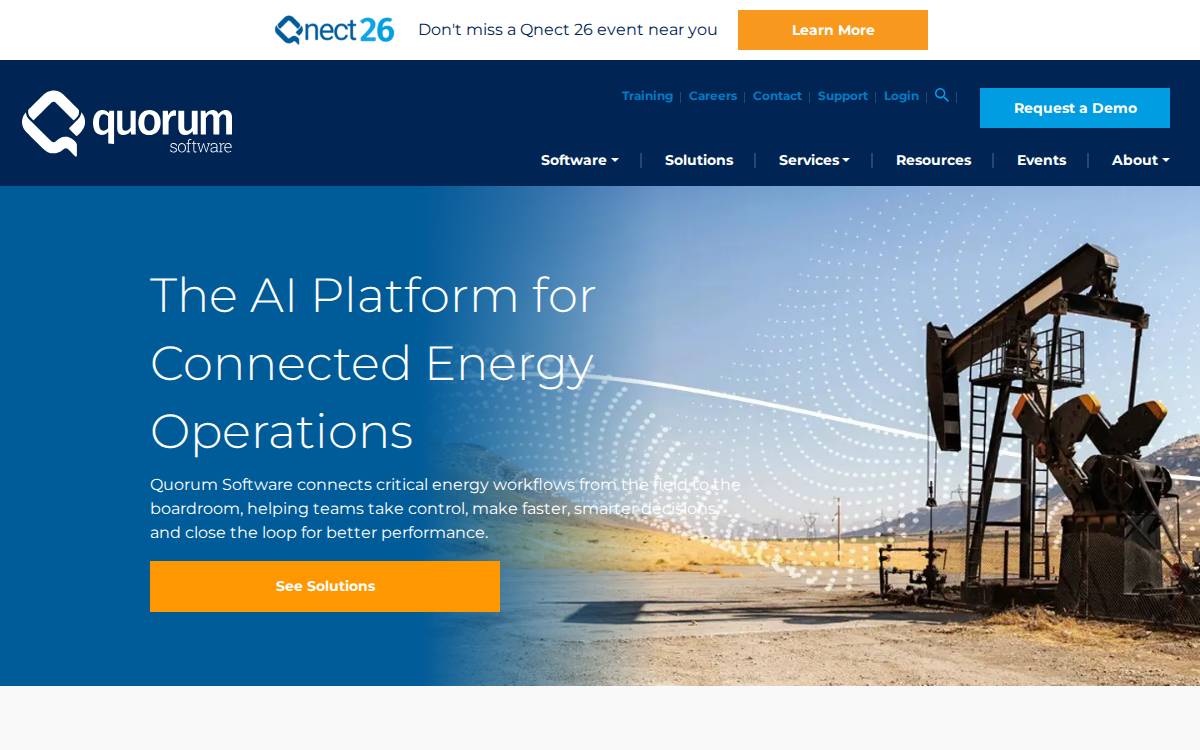 Quorum Software website preview