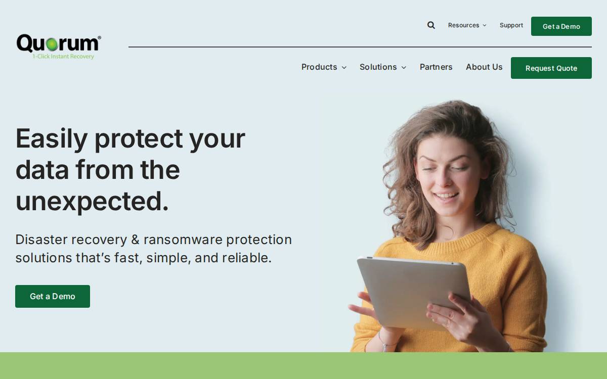 Quorum website preview