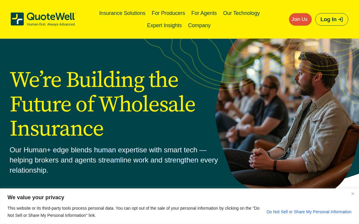 QuoteWell website preview