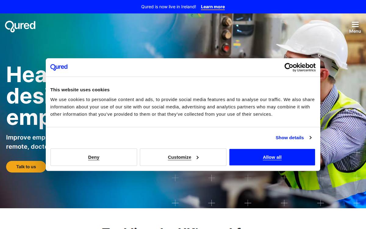 Qured website preview