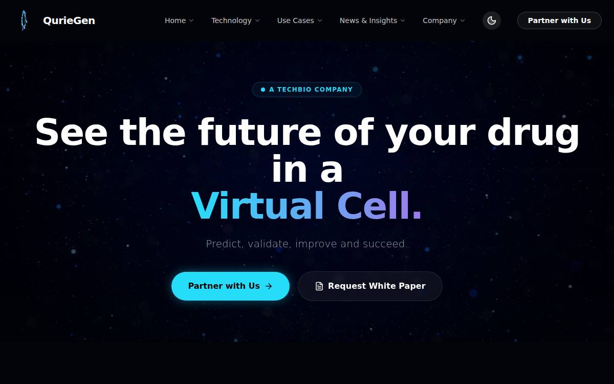 QurieGen website preview