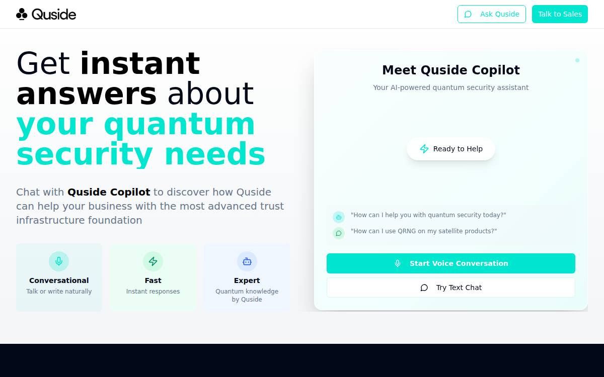 Quside website preview