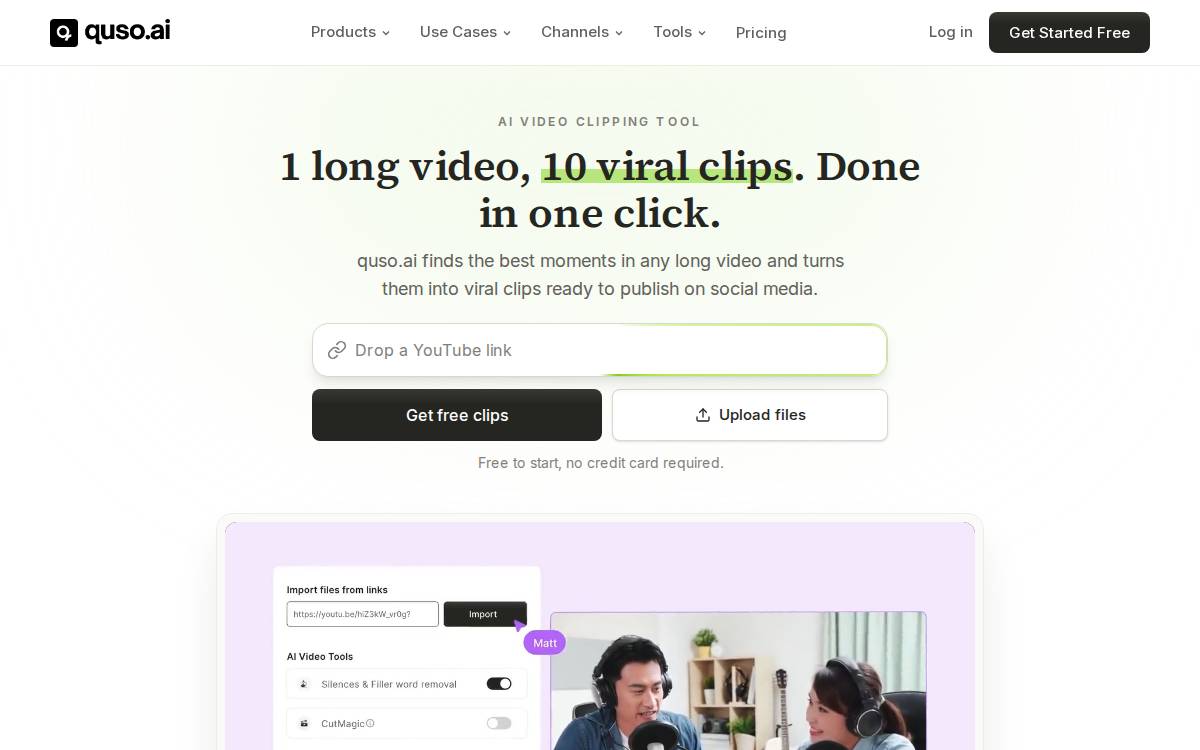 Quso website preview