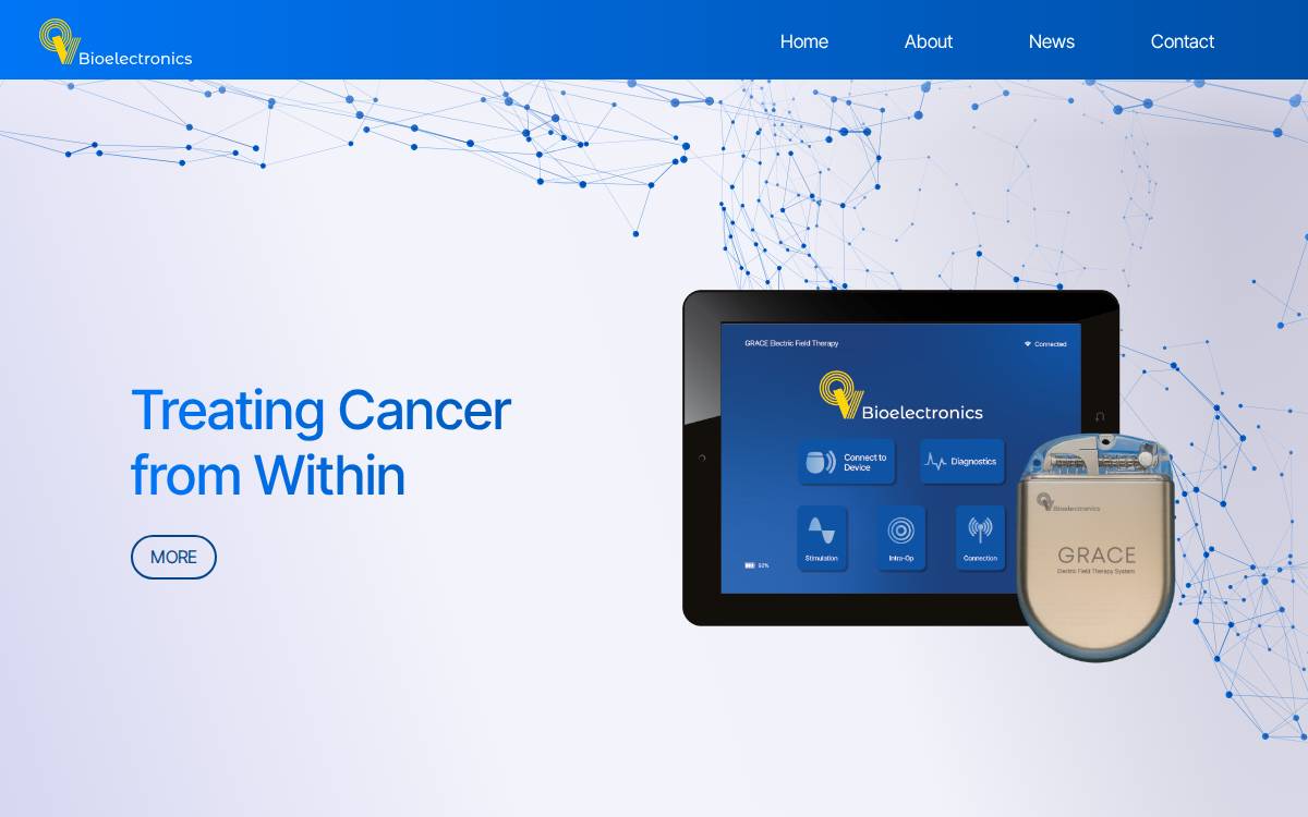 QV Bioelectronics website preview