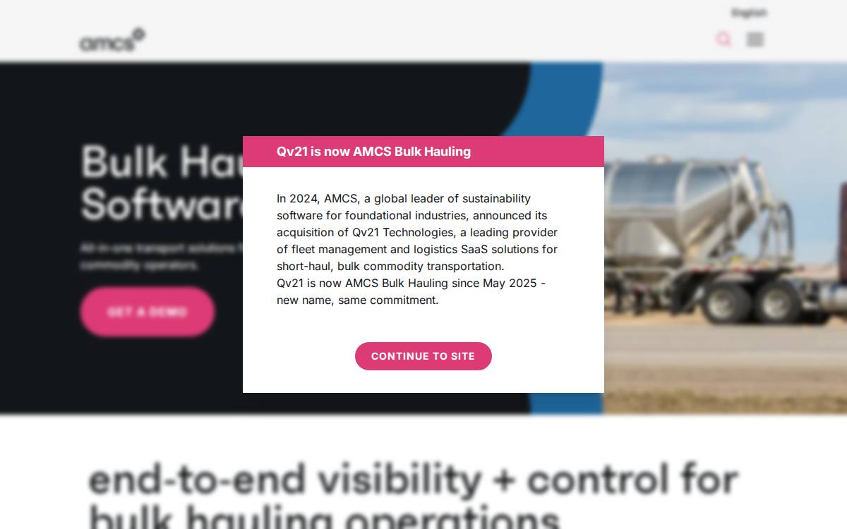 Qv21 Technologies website preview