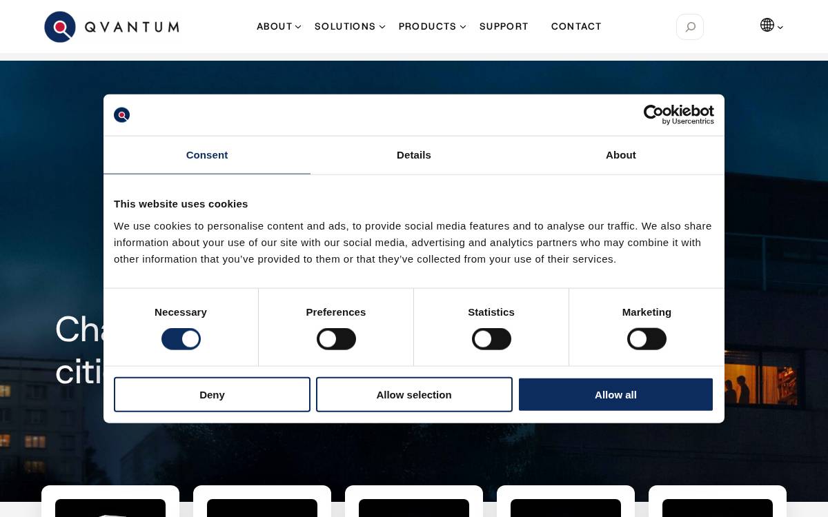 Qvantum website preview