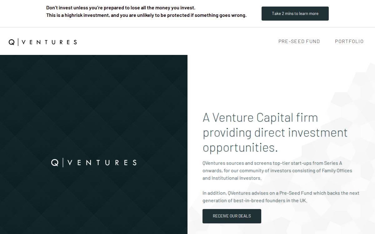 QVentures website preview