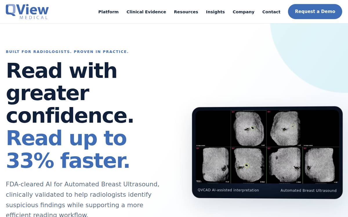 Qview Medical website preview