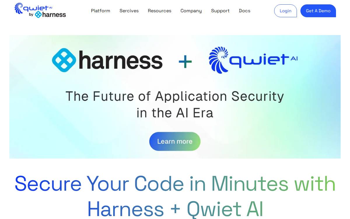 Qwiet AI website preview