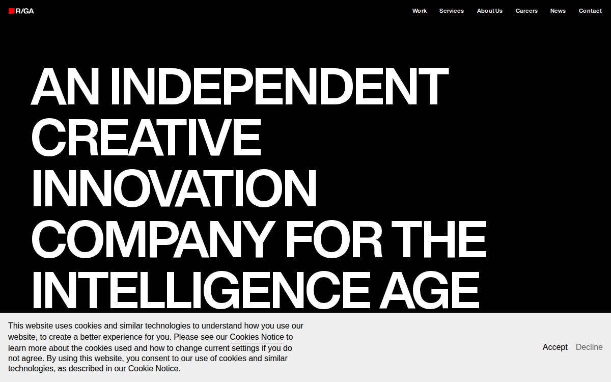 R/GA website preview