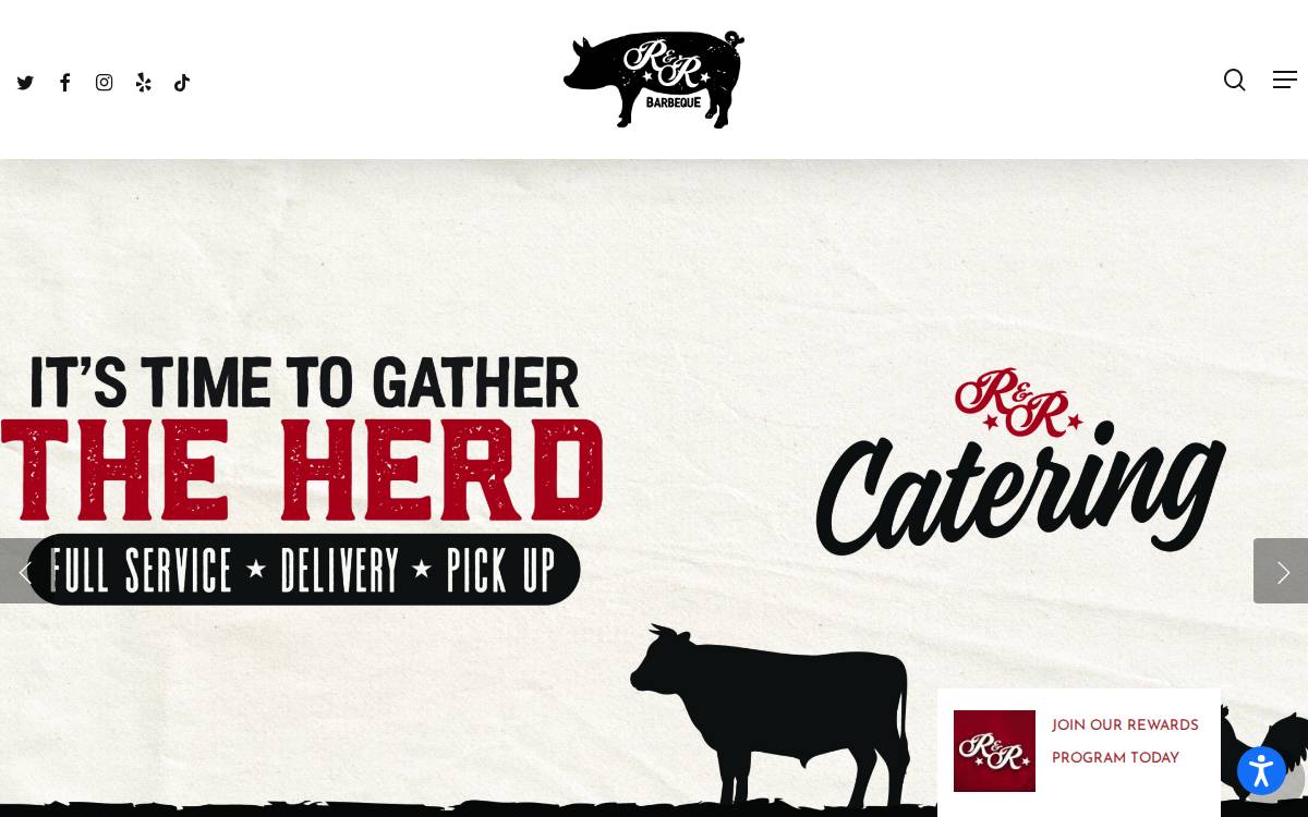 R&R BBQ website preview