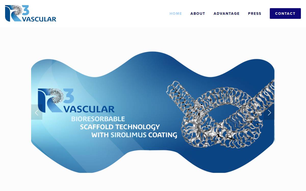 R3 Vascular website preview