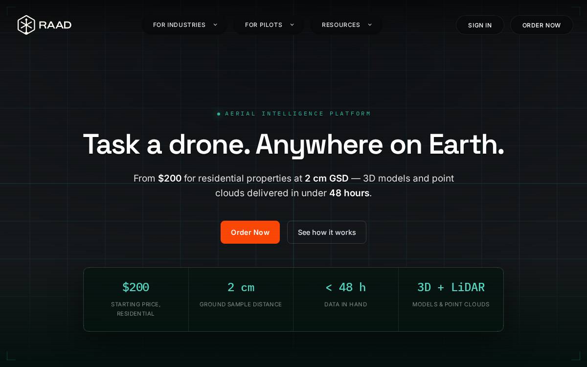 Raad website preview