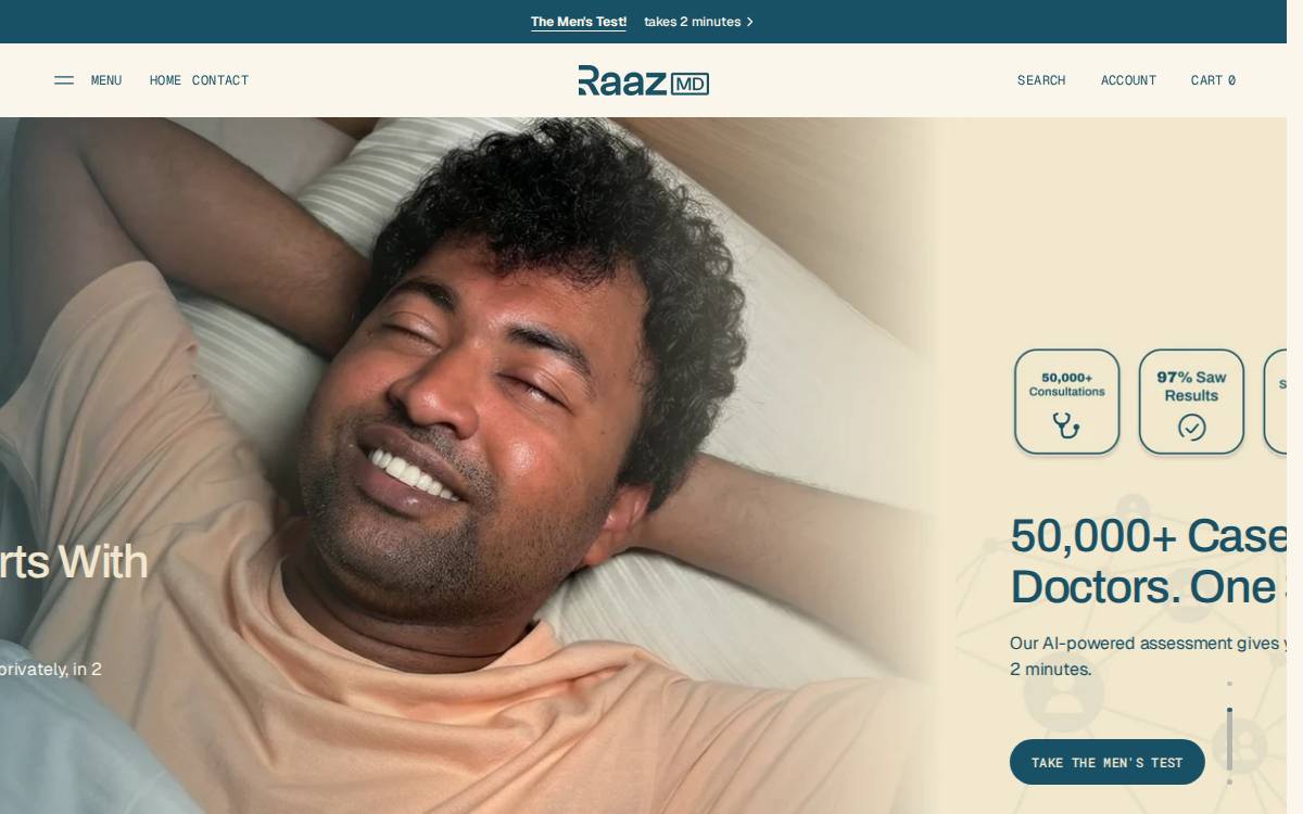 Raaz App website preview