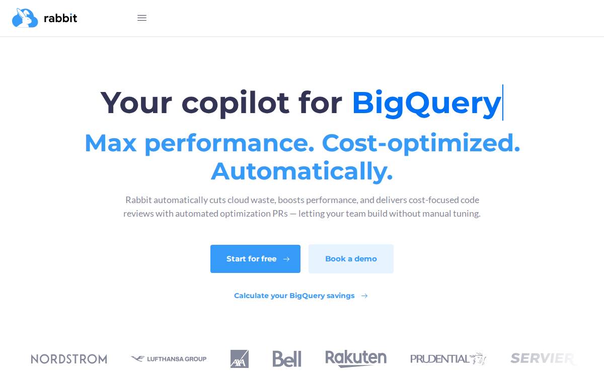 Rabbit website preview