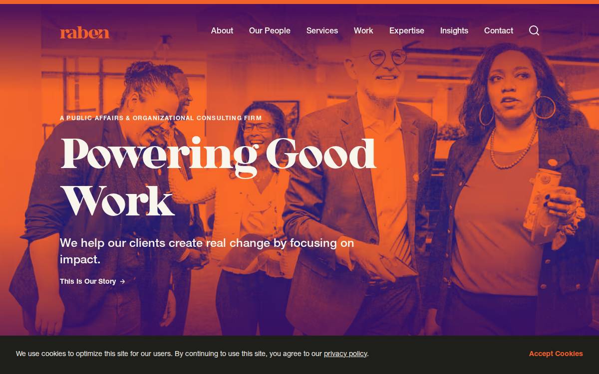 Raben Group website preview