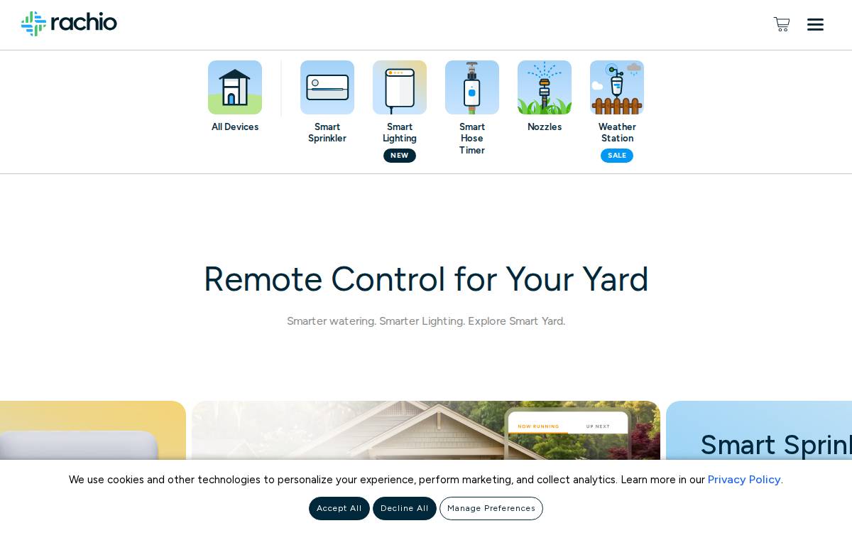 Rachio website preview