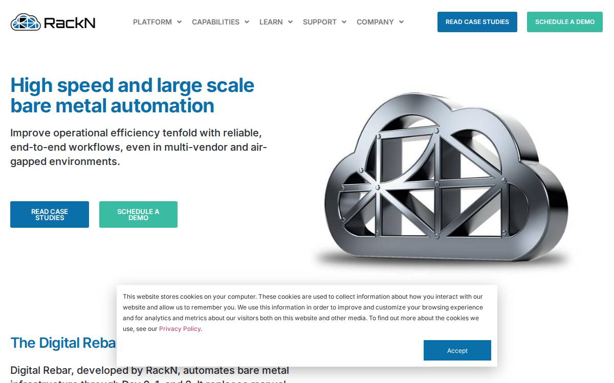 Rackn website preview