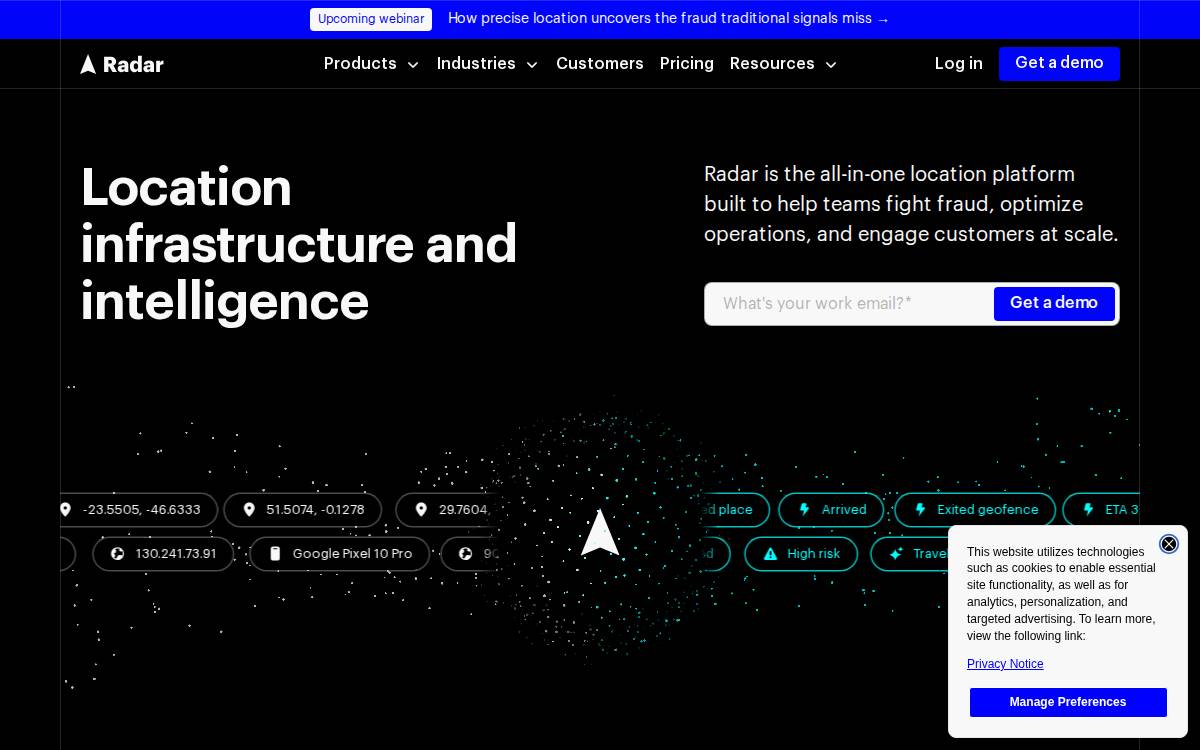 Radar Labs website preview