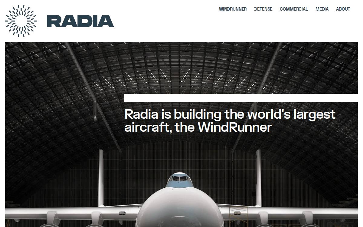 Radia website preview