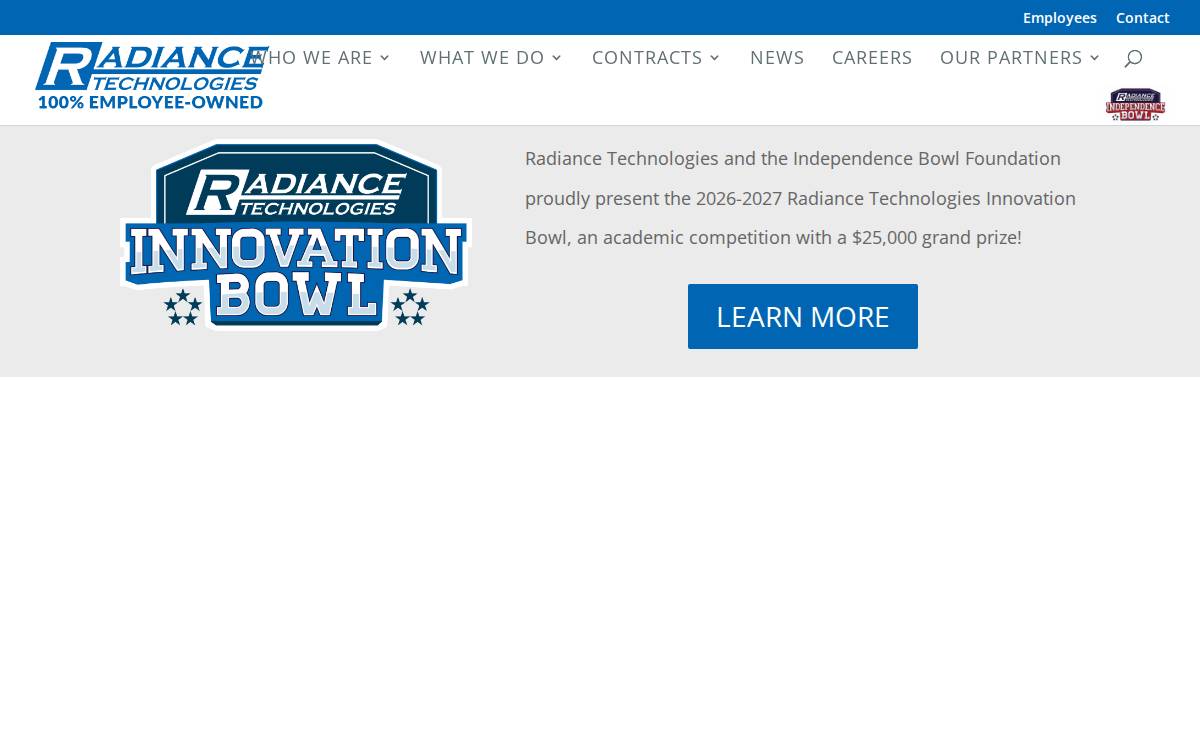 Radiance Technologies website preview