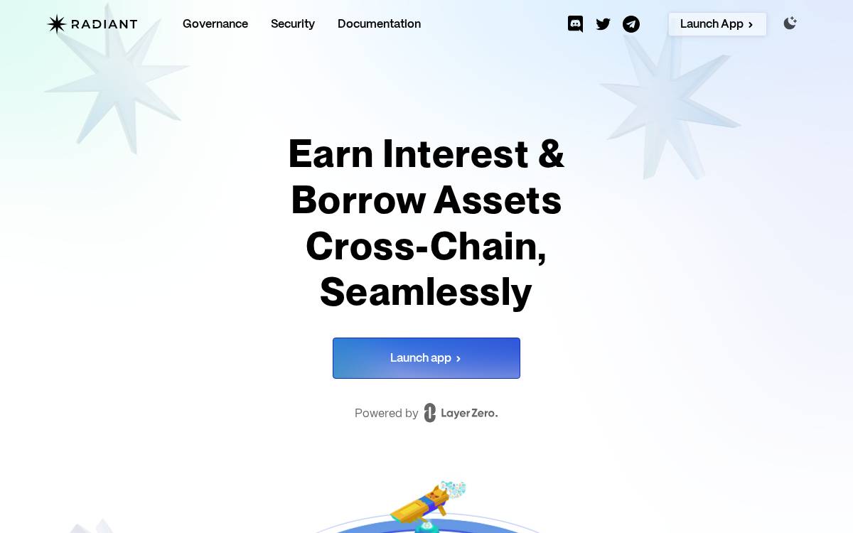 Radiant website preview