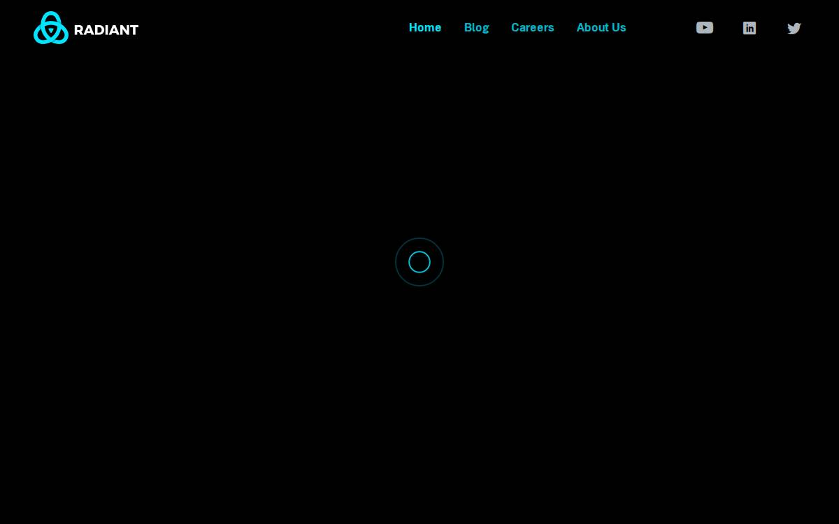 Radiant website preview