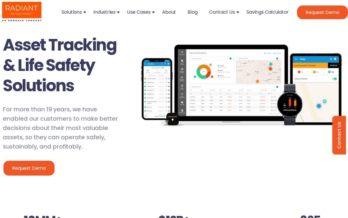 Radiantrfid website preview
