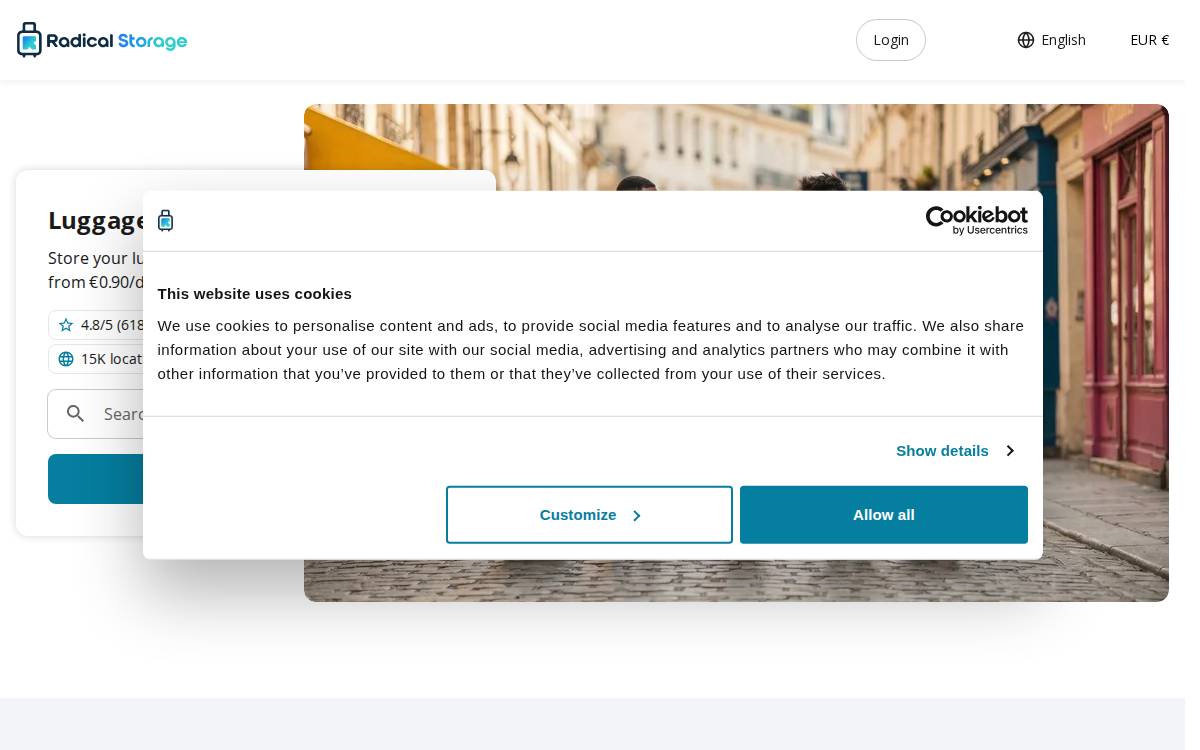 Radicalstorage website preview