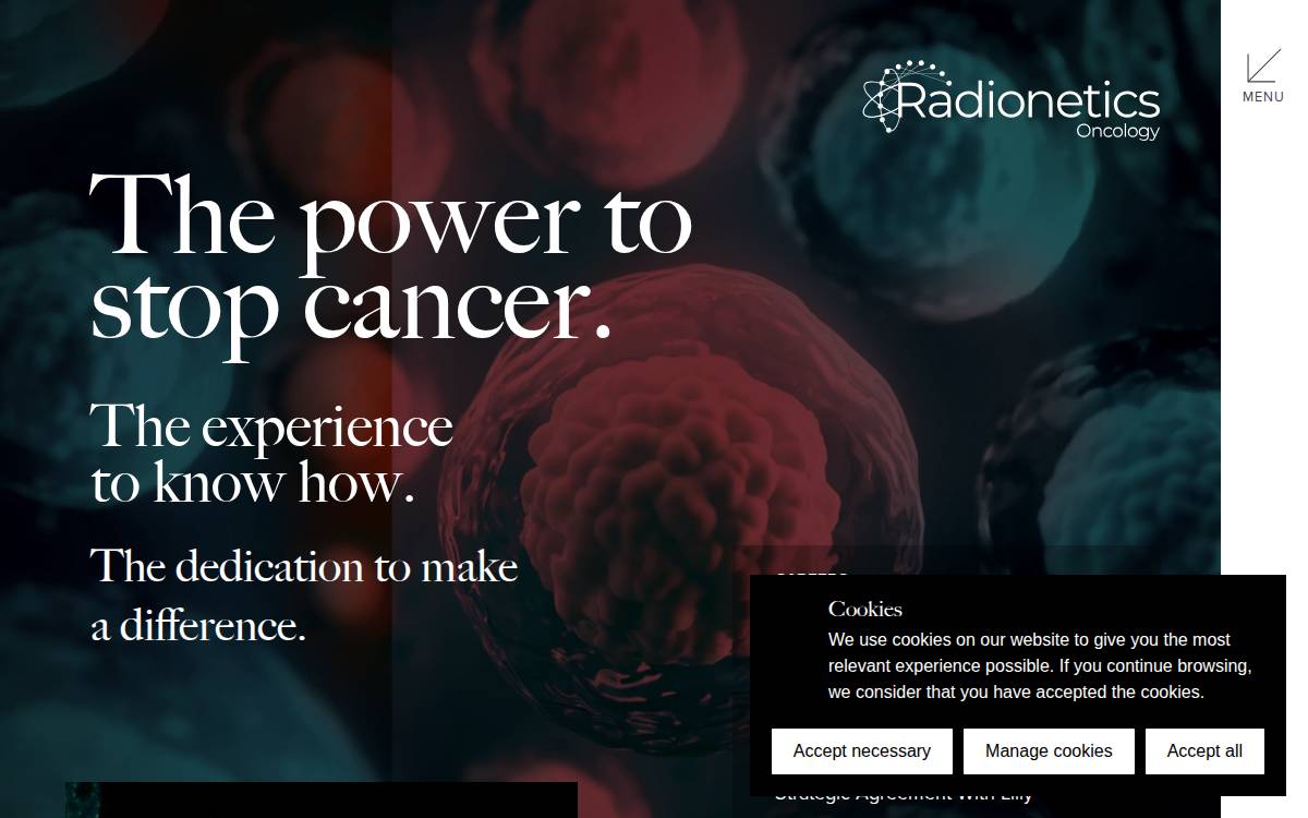 Radionetics website preview