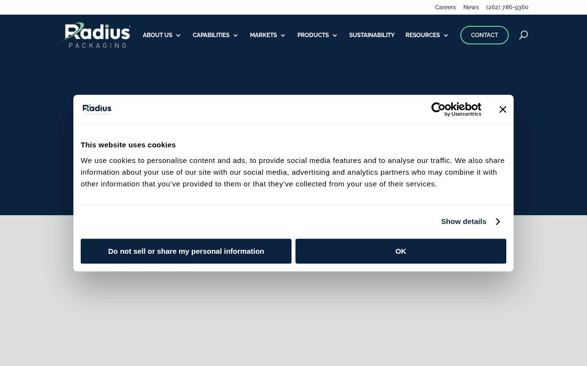 Radiuspkg website preview