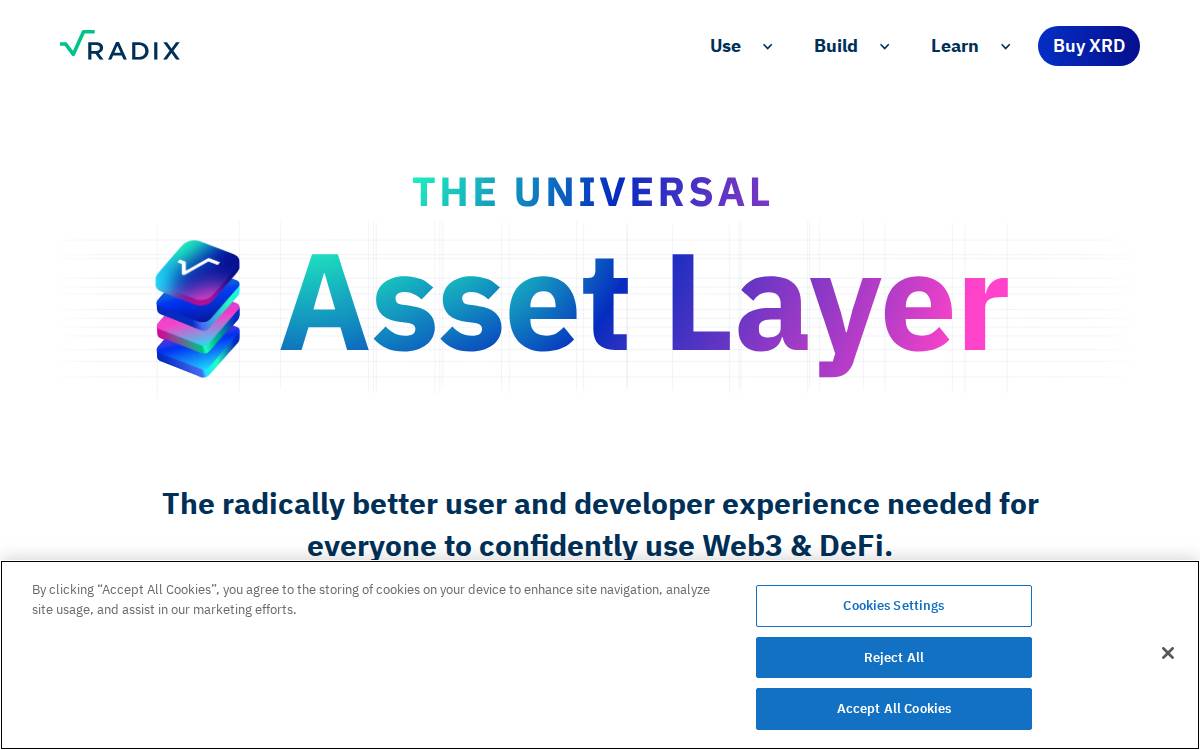 Radix website preview