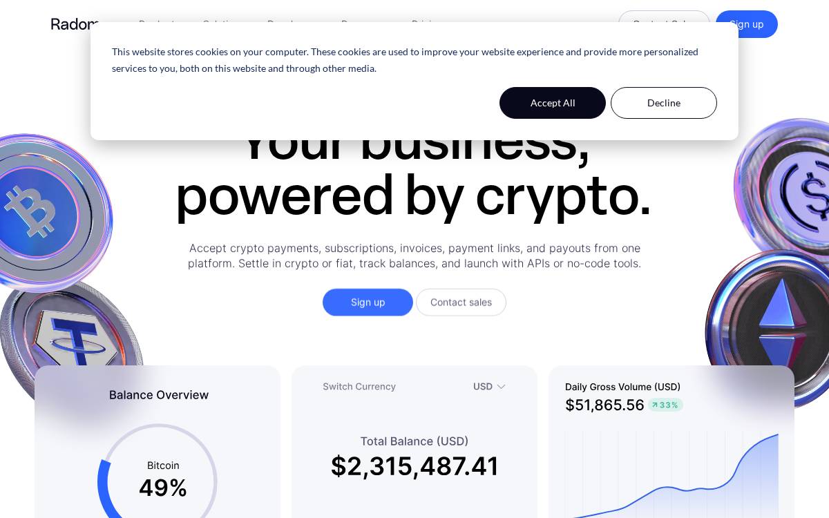 Radom website preview