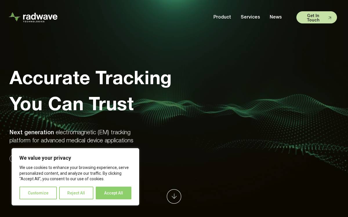 Radwave Technologies website preview