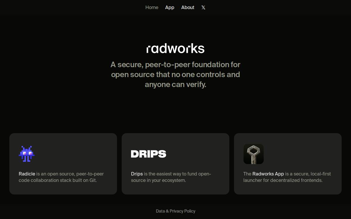 Radworks website preview