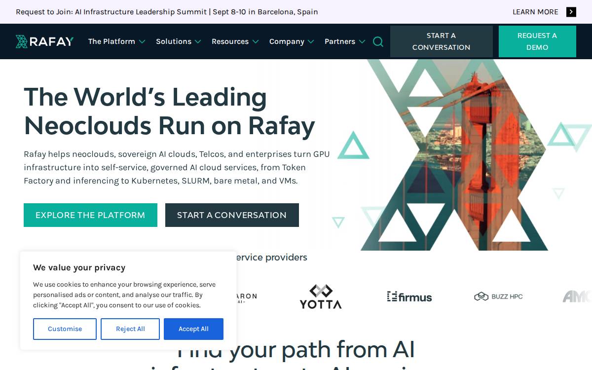 Rafay website preview