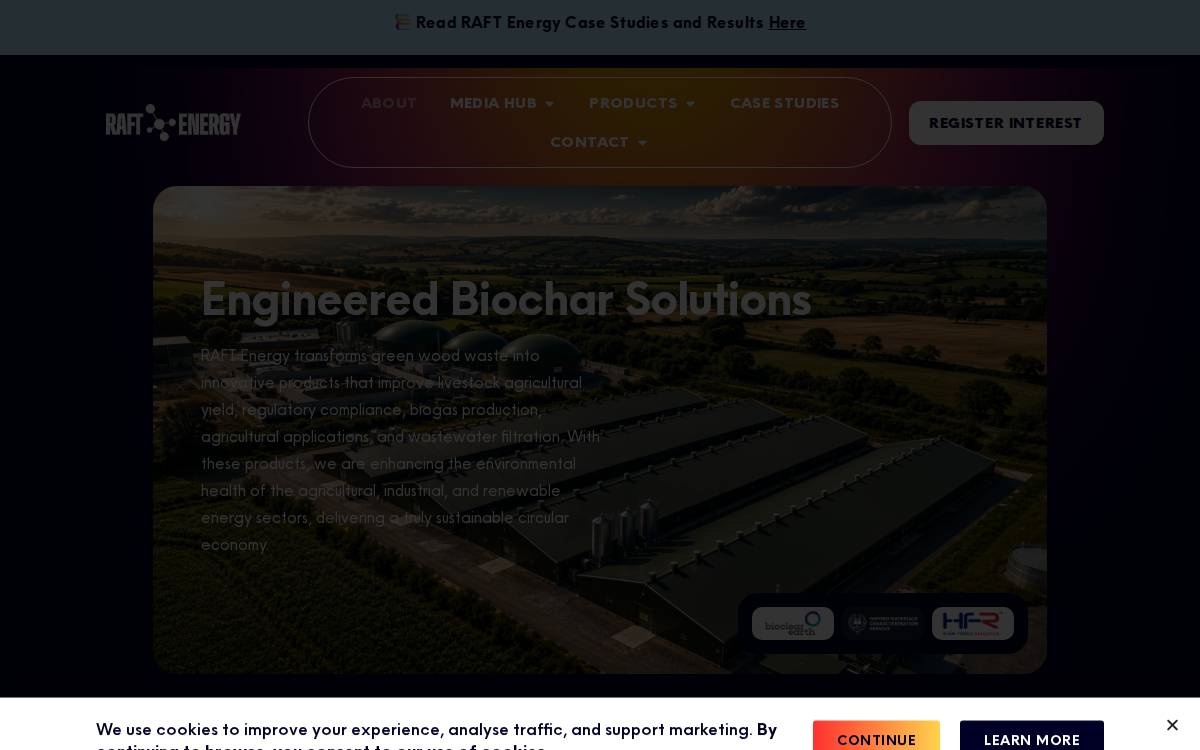 Raft Energy website preview