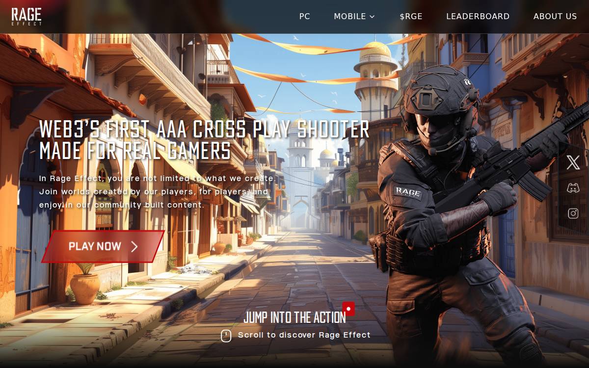 Rage Effect website preview