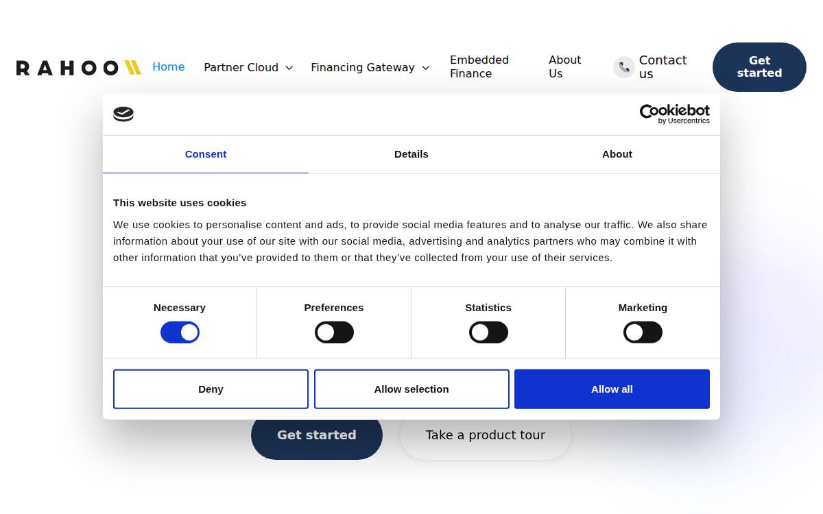 Rahoo website preview