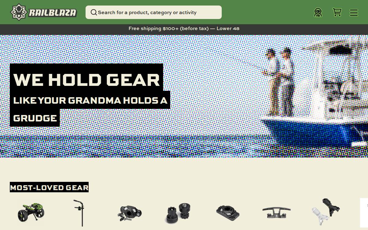 Railblaza website preview