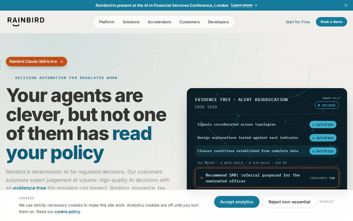Rainbird Technologies website preview