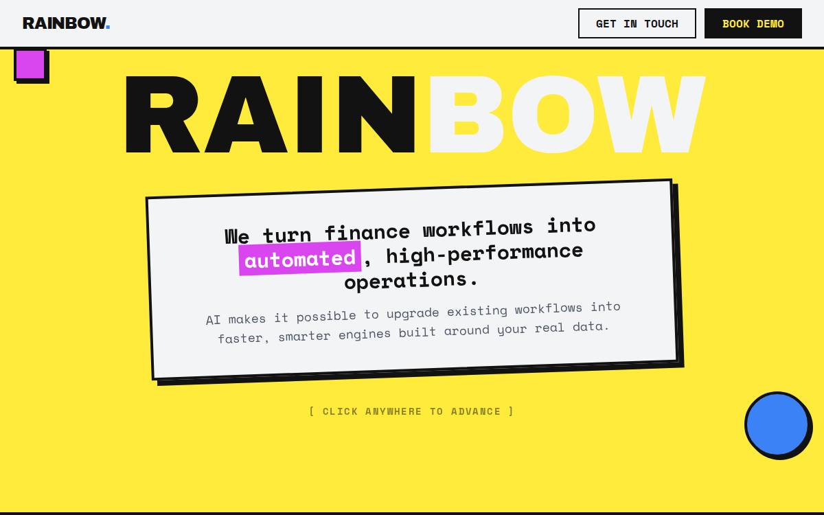 Rainbow website preview