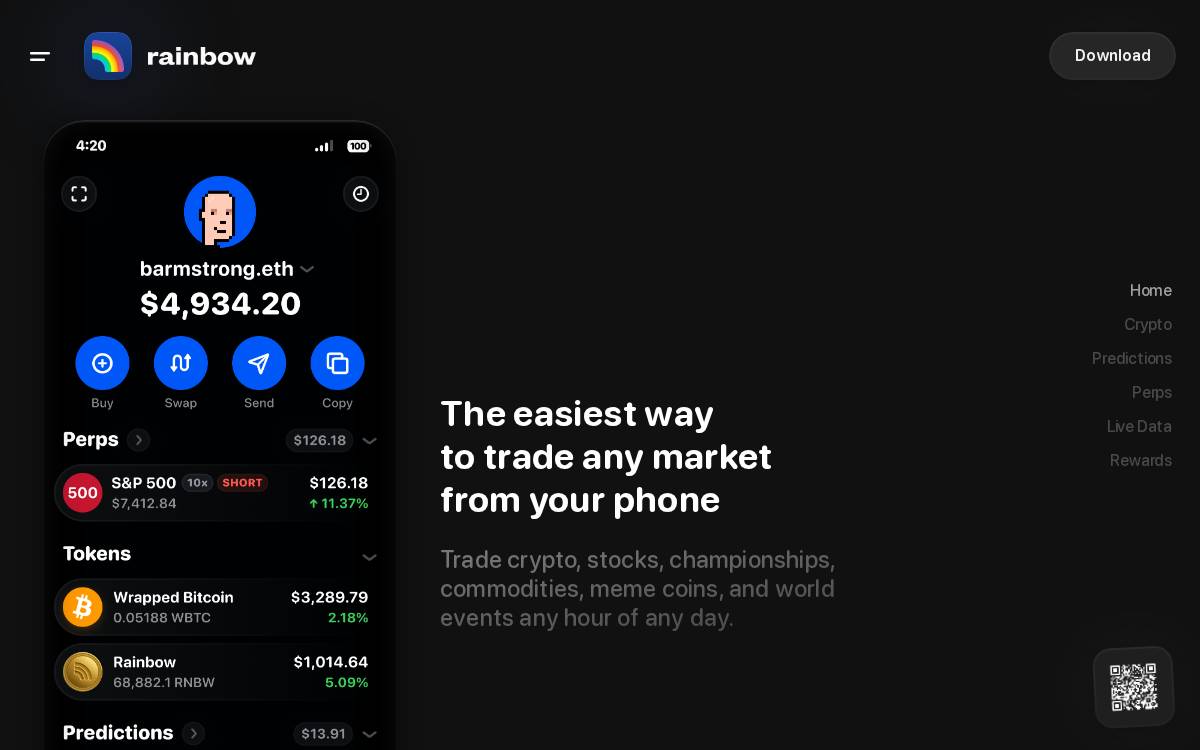 Rainbow website preview